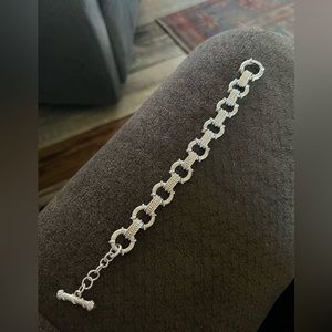 Judith Ripka toggle bracelet